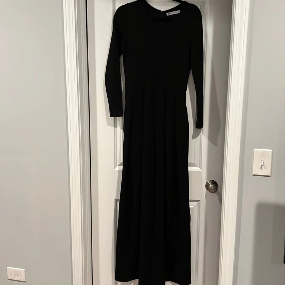 Black Long Sleeve Maxi Dress